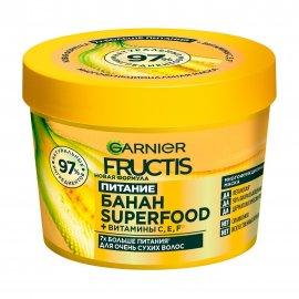 Garnier Fructis Superfood Маска для очень сухих волос 3в1 Банан 390мл