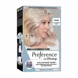 L'Oreal Paris Preference Le Blonding Тонер кислотный Платиновый блонд