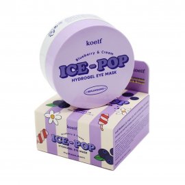 Koelf Ice-Pop Патчи гидрогелевые охлаждающие для лица с черникой и сливками 60шт