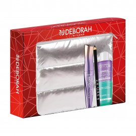 Deborah Набор в косметичке 02 Тушь+Карандаш для век 251+Средство для снятия макияжа+Косметичка