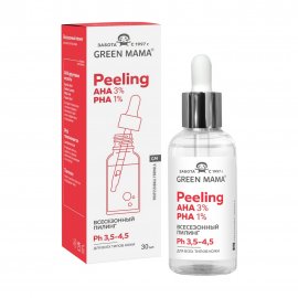 Green Mama Professional Formula Пилинг всесезонный для лица с кислотами AHA 3% и PHA 1% 30мл