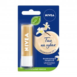 Nivea Таю на губах Бальзам для губ Ванильный поцелуй