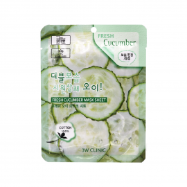 3W Clinic Fresh Маска тканевая для лица Cucumber 23мл