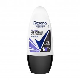 Rexona Усиленная защита Дезодорант-антиперспирант ролик Ультраневидимая 3в1 50мл