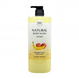 Happy Bath Гель для душа с ароматом яблока и банана Natural №046 900мл