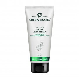 Green Mama Формула Тайги Крем ночной для лица Чистая кожа Пион и чага 100мл СТ