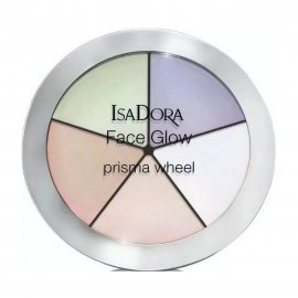 IsaDora Палетка хайлайтеров Face Glow Prisma Wheel 50 Rainbow