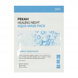 Pekah Healing Night Маска тканевая вечерняя увлажняющая с гиалуроновой кислотой 25мл