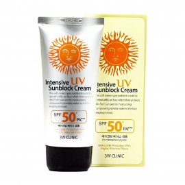3W Clinic Intensive UV Sun Block SPF50 Крем интенсивный для лица с максимальной защитой от солнца 70