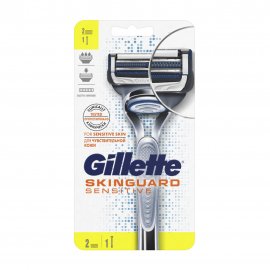 Gillette Men Skinguard Sensitive Станок бритвенный с 2 сменными кассетами