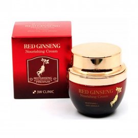 3W Clinic Red Ginseng Крем для лица с красным женьшенем питательный 50мл