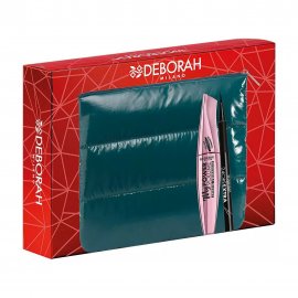 Deborah Набор в косметичке 05 Тушь+Подводка для век Черная+Косметичка