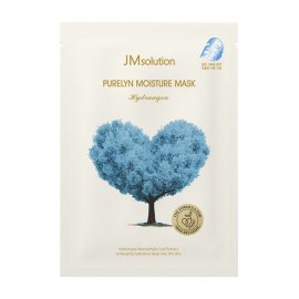 JMSolution Purelyn Маска тканевая увлажняющая для лица с экстрактом гортензии Hydrangea 33мл