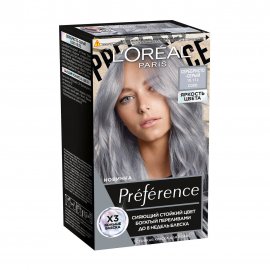 L'Oreal Paris Preference Краска для волос Яркость цвета 10.112 Сохо/Серебристо-серый