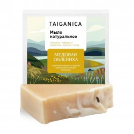 Taiganica Мыло натуральное Медовая облепиха 90гр