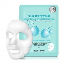 Medi Flower Glacier Water Маска тканевая увлажняющая для лица с ледниковой водой 23мл