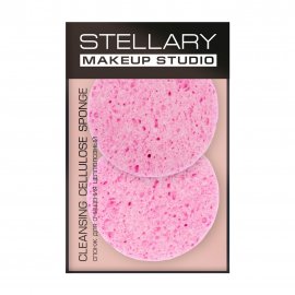Stellary Спонж целлюлозный для очищения кожи 2шт Make Up Studio