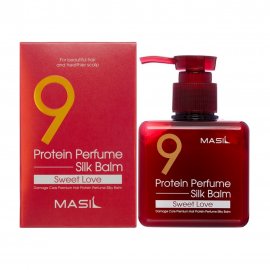 Masil 9 Protein Perfume Бальзам несмываемый протеиновый для поврежденных волос Sweet Love 180мл