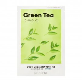 Missa  Airy Fit Маска тканевая успокаивающая с экстрактом зеленого чая для сухой кожи