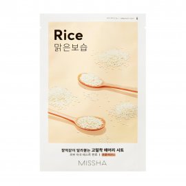 Missa  Airy Fit Маска тканевая освежающая с экстрактом риса для огрубевшей тусклой кожи