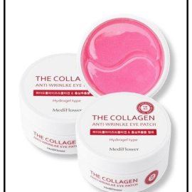 Medi Flower Anti Wrinkle The Collagen Патчи для глаз гидрогелевые против морщин с коллагеном 90 гр/6