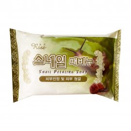 Rose Peeling Мыло-пилинг для тела Муцин улитки 150гр