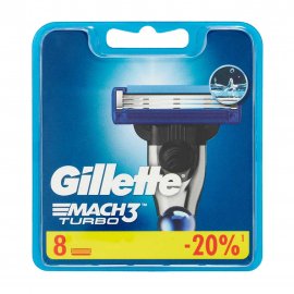 Gillette Mach3 Turbo Кассета сменная 8шт