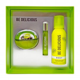 DKNY Be Delicious Набор Парфюмерная вода 100мл+Парфюмерная вода 15мл+Гель для душа 150мл