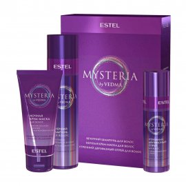 Estel Mysteria Набор Шампунь 250мл+Ночная крем-маска для волос 100мл+Спрей двухфазный 100мл
