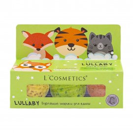 L'Cosmetics Lullaby Набор бурлящих шаров для ванны Зеленый 55гр*3шт
