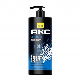 Axe Гель для душа и шампунь 2в1 Cool Ocean XXXL Морские минералы с дикой мятой 1000мл