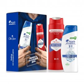 Head&Shoulders Набор Шампунь и бальзам 2в1 200мл+Old Spice Гель для душа и шампунь Whitewater 250м