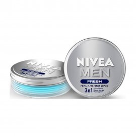 Nivea For Men Гель для лица и рук 3в1 Fresh 75мл
