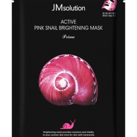 JMSolution Premium Active Pink Snail Маска-салфетка премиальная для лица с муцином розовой улитки 33