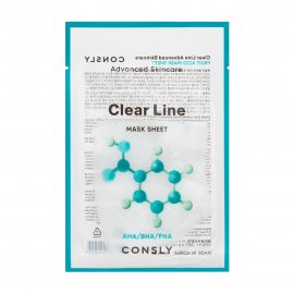 Consly Clear Line Маска тканевая выравнивающая с фруктовыми кислотами 25мл