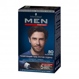 Schwarzkopf Men Perfect Гель тонирующий 80 Натуральный черно-каштановый