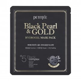 Petitfee Маска гидрогелевая для лица Black Pearl & Gold 30мл