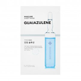 Missha Mascure Маска тканевая успокаивающая для чувствительной кожи лица Guaiazulene 28мл