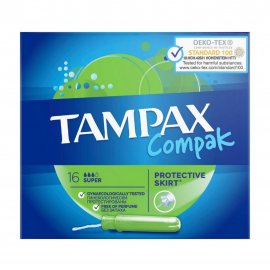 Tampax Compak Тампоны гигиенические с аппликатором Super Duo 16шт