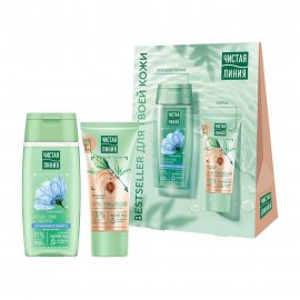 Чистая Линия Набор Bestseller Скраб очищающий для лица 50мл+Лосьон-тоник 100мл