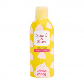 Spark'&Glow Гель-пена для душа с аминокислотами и ароматом сахарной ваты 350мл