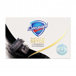 Safeguard Мыло Natural Detox с экстрактом угля бамбука 110г