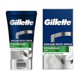 Gillette Men Бальзам после бритья Успокаивающий с алоэ для чувствительной кожи 100мл
