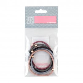 Dewal Beauty Резинки для волос Цветные с бусинками Midi 5шт DBR69