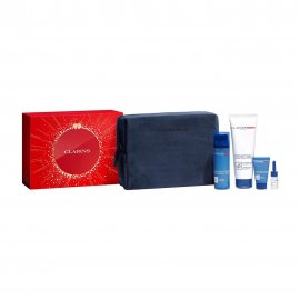 Clarins Men Набор Бальзам для лица 50мл+15мл+Гель для умывания 125мл+Масло для бритья 3мл+Косметичка