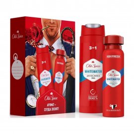 Old Spice Набор Whitewater Гель для душа и шампунь 2в1 250мл+Дезодорант-спрей 150мл