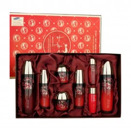 JaHwangSu Premium Red Ginseng Набор Тонер+Эмульсия+Сыворотка для век+Крем для век+Эссенция+Крем