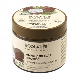 Ecolatier Organic Coconut Мыло для волос и тела Питание и восстановление 350мл