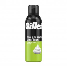 Gillette Уход Пена для бритья Classic с ароматом лайма 200мл