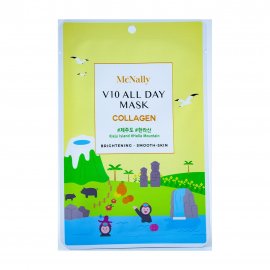 McNally Mask V10 All Day Маска тканевая для лица с коллагеном 25мл